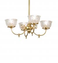 Luma-Spec Lighting 241993 - 27" Wide Revival Gas & Electric 4 Light Chandelier