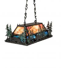 Luma-Spec Lighting 242848 - 35" Long Moose Through the Trees Oblong Pendant