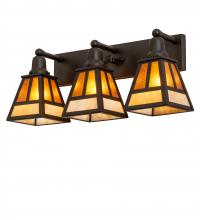 Luma-Spec Lighting 243051 - 24" Wide "T" Mission 3 Light Vanity Light