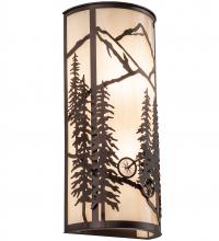 Luma-Spec Lighting 243640 - 8" Wide Tall Pines Mountain Biker Wall Sconce
