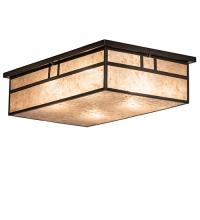 Luma-Spec Lighting 244260 - 36" Long Hyde Park Double Bar Mission Oblong Flushmount