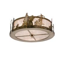 Luma-Spec Lighting 24468 - 16"W Fly Fishing Creek Flushmount