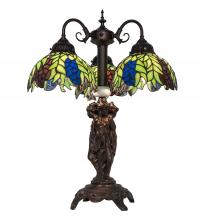 Luma-Spec Lighting 245478 - 23" High Tiffany Honey Locust 3 Light Table Lamp