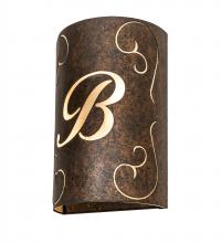 Luma-Spec Lighting 245536 - 10" Wide Personalized B Monogram Wall Sconce