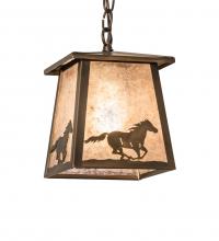 Luma-Spec Lighting 247428 - 7" Square Running Horses Pendant