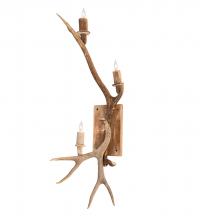 Luma-Spec Lighting 247843 - 12" Wide Antlers Elk & Mule Deer 3 Light Wall Sconce