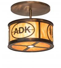 Luma-Spec Lighting 248316 - 21" Wide Personalized Adirondack Bank Semi-Flushmount