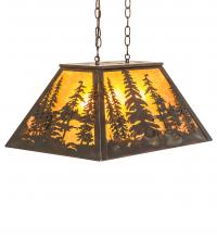 Luma-Spec Lighting 248521 - 24" Long Tall Pines Oblong Pendant