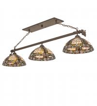 Luma-Spec Lighting 248895 - 69" Long Fleur-de-lis 3 Light Oblong Pendant