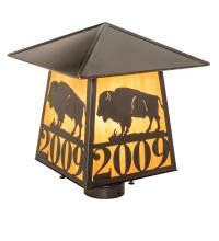 Luma-Spec Lighting 250013 - 12" Square Personalized Buffalo Post Mount