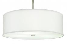 Luma-Spec Lighting 250070 - 24" Wide Cilindro White Trilam Textrene Pendant