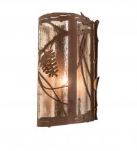 Luma-Spec Lighting 250106 - 8" Wide Whispering Pines Left Wall Sconce