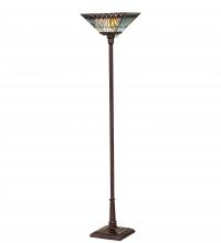 Luma-Spec Lighting 251412 - 70" High Tiffany Jeweled Peacock Torchiere
