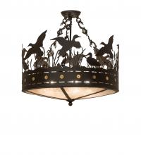 Luma-Spec Lighting 252143 - 24" Wide Ducks in Flight Semi-Flushmount
