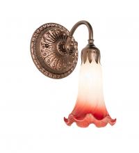 Luma-Spec Lighting 253601 - 5" Wide Pink/White Pond Lily Victorian Wall Sconce