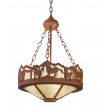 Luma-Spec Lighting 254760 - 16" Wide Running Horses Inverted Pendant