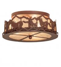 Luma-Spec Lighting 254823 - 16" Wide Running Horses Flushmount