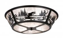 Luma-Spec Lighting 26222 - 22"W Fly Fishing Creek Flushmount
