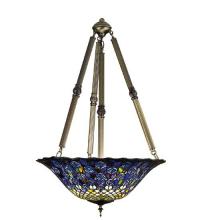 Luma-Spec Lighting 26549 - 24"W Tiffany Peacock Feather Inverted Pendant