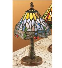 Luma-Spec Lighting 26616 - 12"H Tiffany Hanginghead Dragonfly W/Mosaic Base Mini Lamp