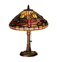 Luma-Spec Lighting 27158 - 16"H Tiffany Dragonfly w/ Twisted Fly Mosaic Base Accent Lamp