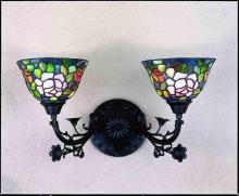 Luma-Spec Lighting 27392 - 21"W Tiffany Rosebush 2 LT Wall Sconce.613