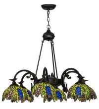 Luma-Spec Lighting 27397 - 32"W Tiffany Honey Locust 6 LT Chandelier