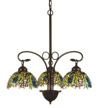 Luma-Spec Lighting 27415 - 30"W Tiffany Honey Locust 3 LT Chandelier