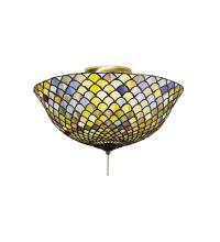 Luma-Spec Lighting 27437 - 16"W Tiffany Fishscale Flushmount