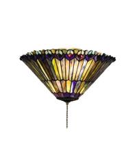 Luma-Spec Lighting 27438 - 17"W Tiffany Jeweled Peacock Flushmount