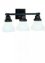 Luma-Spec Lighting 27623 - 20"W Bungalow White Alabaster Swirl 3 LT Vanity Light