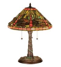 Luma-Spec Lighting 27812 - 21"H Tiffany Dragonfly w/ Twisted Fly Mosaic Base Table Lamp