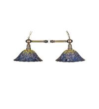 Luma-Spec Lighting 28503 - 36.5"L Tiffany Peacock Feather 2 LT Island Pendant