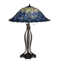 Luma-Spec Lighting 28504 - 30"H Tiffany Peacock Feather Table Lamp