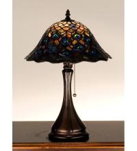 Luma-Spec Lighting 28568 - 18"H Tiffany Peacock Feather Accent Lamp