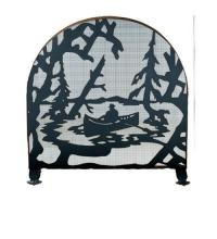 Luma-Spec Lighting 28741 - 30"W X 30"H Canoe At Lake Arched Fireplace Screen
