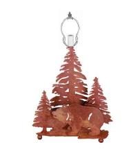 Luma-Spec Lighting 29077 - 16" High Grizzly Bear Through the Trees Double Lit Table Base