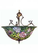 Luma-Spec Lighting 30469 - 24"W Tiffany Rosebush Inverted Pendant