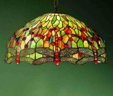 Luma-Spec Lighting 31108 - 22" Wide Tiffany Hanginghead Dragonfly Pendant