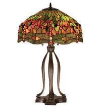 Luma-Spec Lighting 31109 - 31" High Tiffany Hanginghead Dragonfly Table Lamp