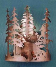 Luma-Spec Lighting 31655 - 11"W Moose Through the Trees Wall Sconce