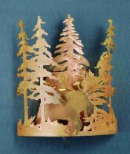 Luma-Spec Lighting 31660 - 11"W Moose Through the Trees Wall Sconce