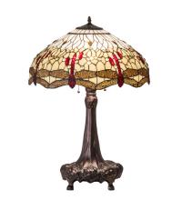 Luma-Spec Lighting 31664 - 31" High Tiffany Hanginghead Dragonfly Table Lamp