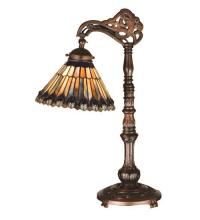 Luma-Spec Lighting 32738 - 19"H Tiffany Jeweled Peacock Bridge Arm Desk Lamp