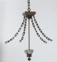 Luma-Spec Lighting 36195 - 24"W Mission 4 Chain Inverted Pendant Hardware