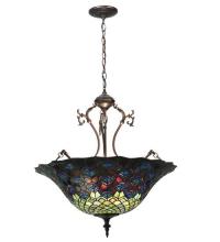 Luma-Spec Lighting 38159 - 24"W Tiffany Peacock Feather Inverted Pendant