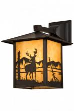 Luma-Spec Lighting 39870 - 9"Sq Seneca Deer at Lake Solid Mount Wall Sconce