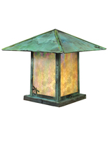 Luma-Spec Lighting 40604 - 17.5"Sq Seneca Lotus Leaf and Dragonfly Pier Mount