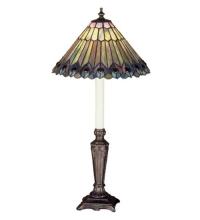 Luma-Spec Lighting 47840 - 23"H Tiffany Jeweled Peacock Buffet Lamp
