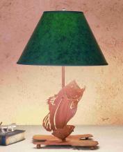 Luma-Spec Lighting 49791 - 21.5"H Leaping Bass Faux Leather Shade Table Lamp